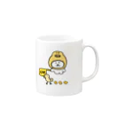 けちゃっぷごはんのお店の見守るねこ Mug :right side of the handle