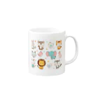 ほんわかショップのアニマル Mug :right side of the handle