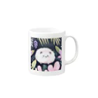 フワフワリンのはにかむフワフワちゃん Mug :right side of the handle