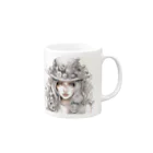 LCOMLのパンクな美少女７ Mug :right side of the handle