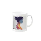 youfourのhair&makeup Mug :right side of the handle