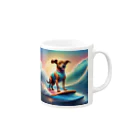 jimeryのサーフィンドッグ4 Mug :right side of the handle