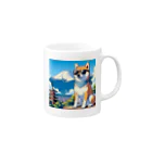 ピヨっこのサングラス犬　【銀次郎】 Mug :right side of the handle