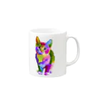 フリーウェイ(株式会社)の猫のイラストグッズ Mug :right side of the handle