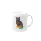 ageha(アゲハ)のくろねこ Mug :right side of the handle