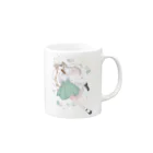 咲耶の白毛うまみみ帽子の女の子 Mug :right side of the handle