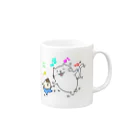 H&Y worksのもちねこ Mug :right side of the handle