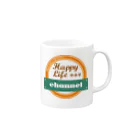 HappyLifeChannel@FGOガチャ動画のHLCロゴグッズ Mug :right side of the handle