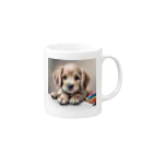 つぶらな瞳の子犬グッズ屋さんのつぶらな瞳の可愛い子犬② Mug :right side of the handle