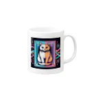 Cats-loveのシュレディンガーキャット Mug :right side of the handle