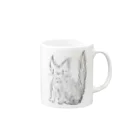 ひろちゃんの怒ってる猫 Mug :right side of the handle