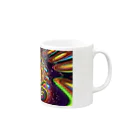 でおきしりぼ子の実験室の達磨太子(AI -Aided Design)〜10/16 Mug :right side of the handle