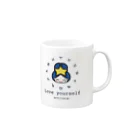 蜜曜日の天空ショッピングのLOVE yourself ロゴ Mug :right side of the handle