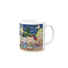 猫のきぬくんのお店のテオくん一家　クリスマスツアー Mug :right side of the handle