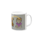 mamitarouの赤ちゃんといっしょ　いぬ　おすわり Mug :right side of the handle