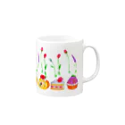 kokonimのお花ケーキ Mug :right side of the handle