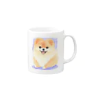 Redingtonのポメラニアン ぽんちゃん Mug :right side of the handle