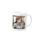 the blue seasonの松島真理 Mug :right side of the handle