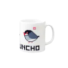 トモカピのドット文鳥（怒） Mug :right side of the handle