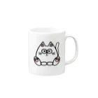 ねこねこうおの白猫キル Mug :right side of the handle