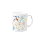 とりさん・ぶたさん・ねこの家のとりさん・ぶたさん　マグカップ Mug :right side of the handle