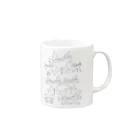 ぴょんテクショップのneko by さわそん Mug :right side of the handle