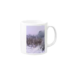 Rei MillerのWinter Landscape, Cattail Mug :right side of the handle