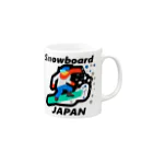 G-HERRINGのスノーボード（ snowboard ）素晴らしいボードライフをお祈りいたします。ご安全に！ 머그컵の取っ手の右面