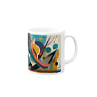 のんびりアート工房のガラクタアート風 Mug :right side of the handle