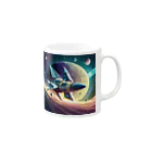 のんびりアート工房の宇宙風 Mug :right side of the handle