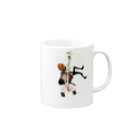 Carl2525のジャックくんとレベッカちゃん Mug :right side of the handle