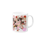 🎀miruchan land🎀🍼©️公式ショップの🎀お菓子なmiru🎀🍼 Mug :right side of the handle