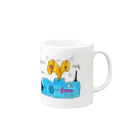 tunのハロー・イヤ・ハロー Mug :right side of the handle