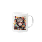 Jake-Hokkaido のJK-005 Pierrot girl Mug :right side of the handle