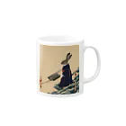 𝙍𝙖𝙗𝙗𝙞𝙩 𝙃𝙤𝙪𝙨𝙚の和服うさぎ Mug :right side of the handle