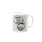 NyaonのHow are you?  Mug :right side of the handle