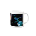 PaZoomの#細胞シリーズ_細胞たち、宇宙で待ち合わせ Mug :right side of the handle