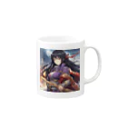 the blue seasonの亀田美恵 Mug :right side of the handle