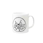 Satoshi OTAのだれも置いてかない（黒） Mug :right side of the handle