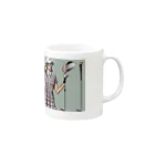 BIRDIE_GIRLのおしゃれゴルフ Mug :right side of the handle