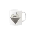 ピルツのミノムシたん Mug :right side of the handle