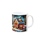 Chee & MarkusのChristmas Candy House Mug :right side of the handle