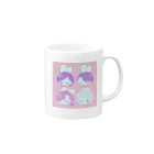 ﾄﾄﾞﾛｸ(轟六)🍆✂️🫑🍡のあにまるず🐰 Mug :right side of the handle