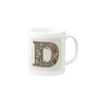 connectの幸運アルファベット　D Mug :right side of the handle