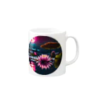 RetrowaveFlowerのRetrowaveFlower Mug :right side of the handle