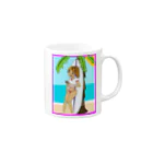 Pop Magic GirlsのSurf Girl🏄🏽‍♀️ Mug :right side of the handle