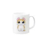 おりょうのネコちゃんグッズのかわいいアメリカンカール② Mug :right side of the handle