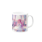 adorer_のふわふわドレスの女の子 Mug :right side of the handle