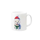 KafyRiruのMerry Xmas　わんこ Mug :right side of the handle