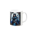 ZZRR12の「狐魔女の蒼き炎」 ： "The Azure Flames of the Fox Witch" Mug :right side of the handle